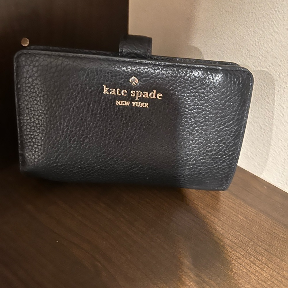 Kate Spade Black Textured Leather Wallet - Picture 6 of 6